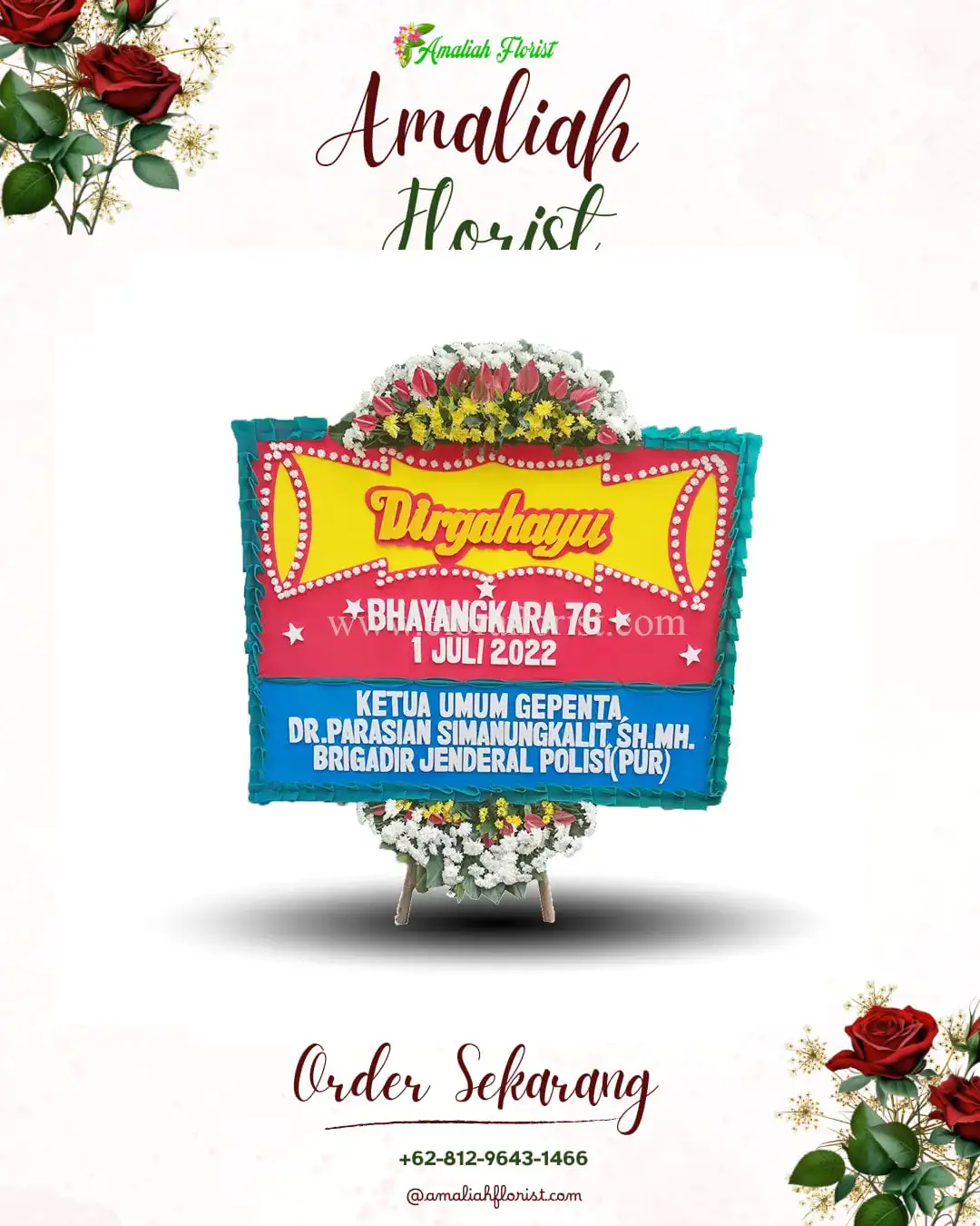 Papan Bunga HUT Ulang Tahun Yaffi